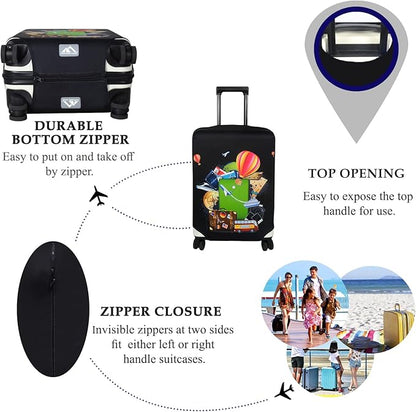 Explore Land Luggage Cover Suitcase Protector Fits 31-32 Inch Case (Travel, XL)