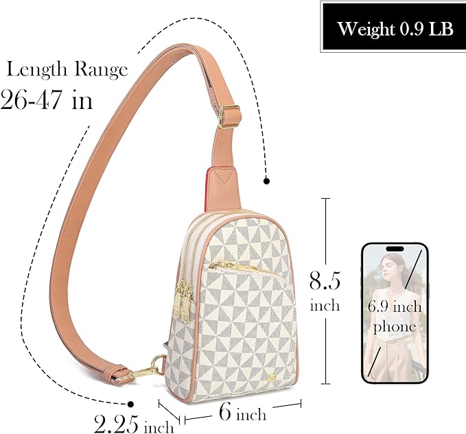 INICAT RFID Blocking Sling Bag,Anti Theft Crossbody Bags for Women,Travel Gifts Cross Body Purses Vegan Leather