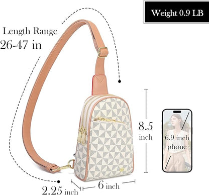 INICAT RFID Blocking Sling Bag,Anti Theft Crossbody Bags for Women,Travel Gifts Cross Body Purses Vegan Leather