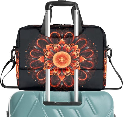 Laptop Bag Bohemian Mandala Laptop Satchel Briefcase Adjustable shoulder Carrying for MacBook Pro 16 inch