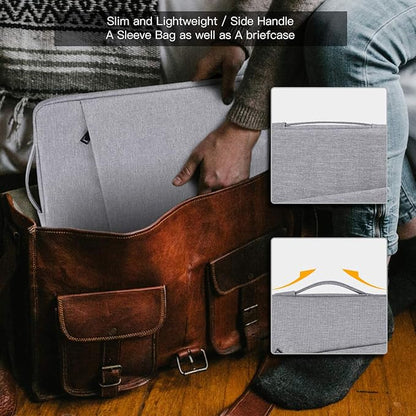 13-13.3 Inch Laptop Sleeve for Acer Spin Chromebook 513 13.3, Lenono Duet 5, Dell ASUS HP 13.3" MacBook Air Case Bag, Light Grey