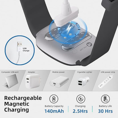 EmeTerm Fashion FDA-Cleared Relieve Nausea Electrode Stimulator Morning Sickness Motion Travel Sickness Vomit Relief Rechargeable No Gel Drug Free Wrist Bands Without Side Effects
