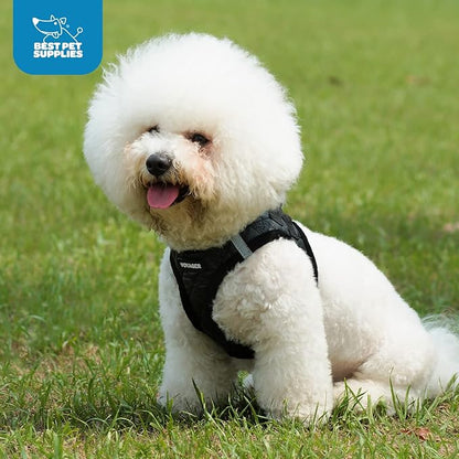 Voyager Step-in Plush Dog Harness – Soft Plush, Step in Vest Harness for Small and Medium Dogs by Best Pet Supplies - Red Corduroy, XL (Chest: 20.5-23") (Pack of 2)