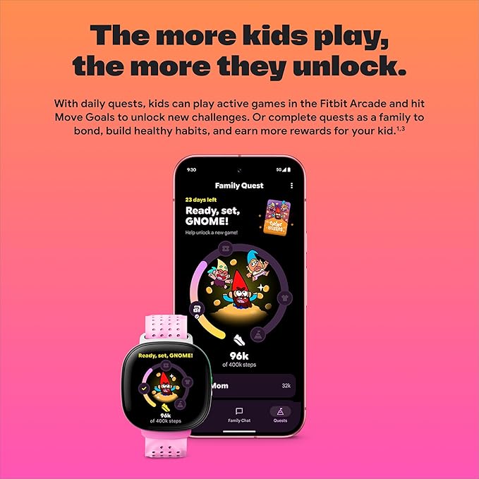 Fitbit Google Ace LTE - Kids Smartwatch with Call, Message, GPS, and Activity-Based Games, Ace Pass Data Plan Required - Mild - Strange Arcade