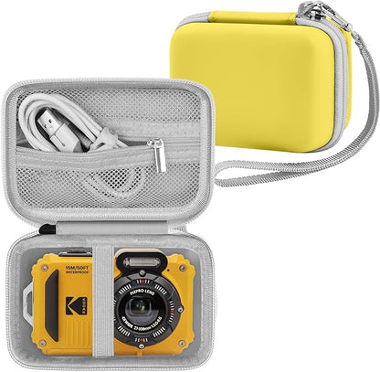 Leayjeen Camera Case Compatible with Kodak PIXPRO WPZ2 Rugged Waterproof Digital Camera,Underwater 1080P Full HD Photography Camera Case-Yellow(Case Only)