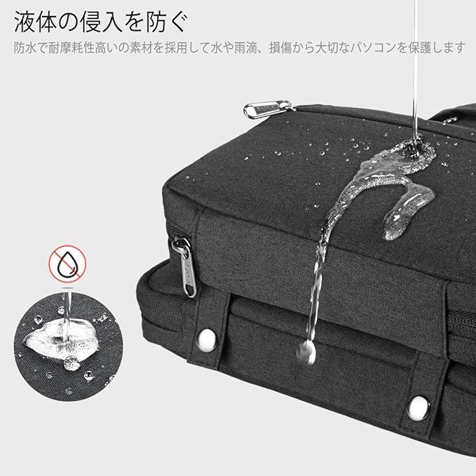 Voova Laptop Sleeve Case 15.6 Inch Compatible with MacBook Air 15 M2/M3/M4, MacBook Pro 15/16, 15-16" Hp Lenovo Dell Acer Asus, 2 in 1 Waterproof Computer Bag with Detachable Accessory Pouch, Black