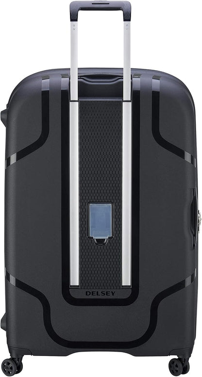 DELSEY PARIS Clavel Hardside Expandable Luggage with Spinner Wheels, Black, Checked-Large 30 Inch