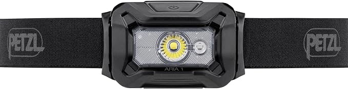 PETZL, Aria 1 Headlamp Black, Compact, Durable, and Waterproof headlamp Designed for Proximity Lighting. 350 lumens