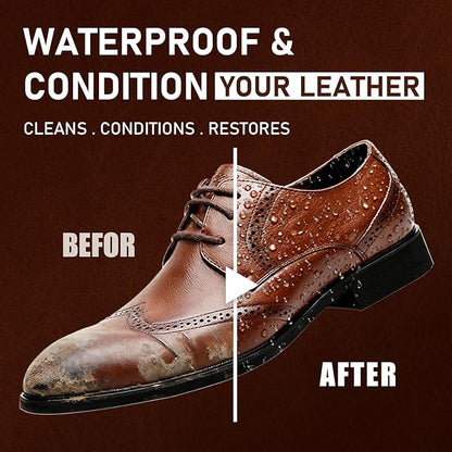 12Pcs Shoe Polish Kit, Horsehair Brush Shoe Shine Kit For men, Shoes Boots Care Brushes Polish Kit