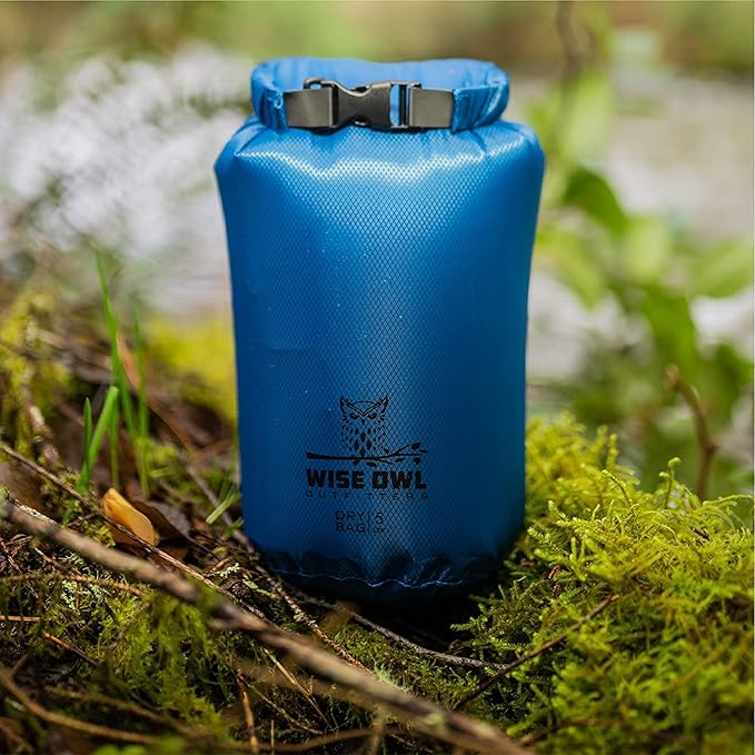 Wise Owl Outfitters Waterproof Dry Bag 3-Pack – Lightweight & Airtight 5L/10L/20L Small & Large Dry Bags for Kayaking, Beach, Travel, Boating, Hiking