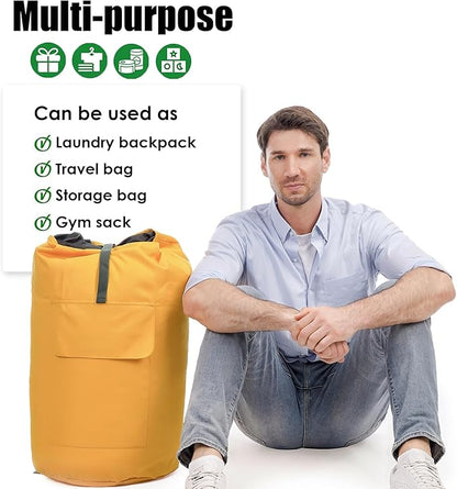 Laundry Bag, Extra Large Laundry Bags for College, Laundry Bag with Straps, Dorm Room Essentials, Laundry Duffle Bag, Dirty Clothes Bag, Laundry Bags for Travel, College Dorm Essentials for Guys