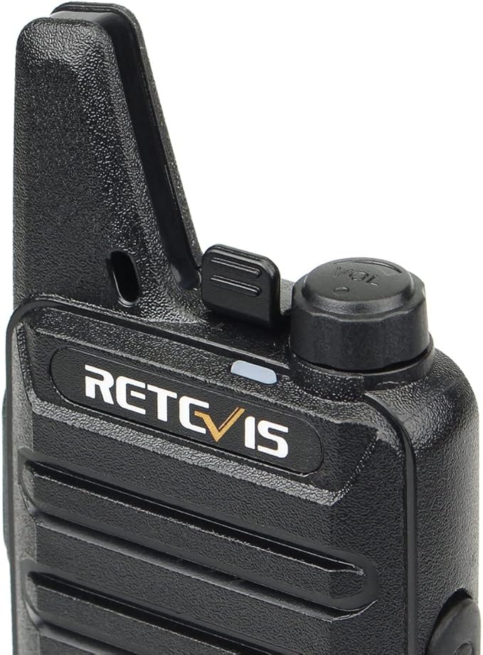 Retevis RT22 Walkie Talkies Rechargeable,Long Range Two Way Radio,2 Way Radio for Adults, Handsfree VOX Mini, for Business Office School Church Restaurant Retail(Black,10 Pcs, 5 Box)