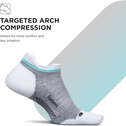 Feetures Elite Golf Max Cushion Tab Ankle Socks - Sport Sock with Targeted Compression