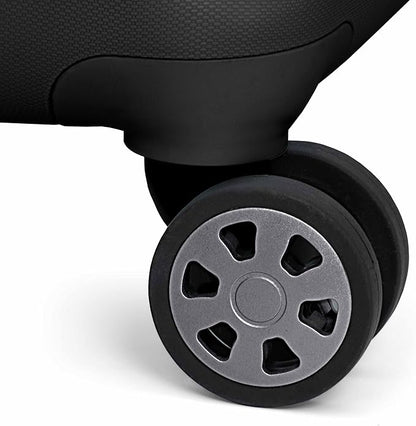Traveler's Choice Pagosa Indestructible Hardshell Expandable Spinner Luggage, Black, 30-Inch Large