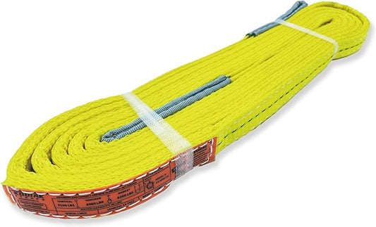2-Ply Lifting Straps 1”x 10ft Webbing Sling Tree Saver 1Pack Heavy Duty Web Strap Rigging Moving Towing Hoisting Gear KODIAK STRAPS