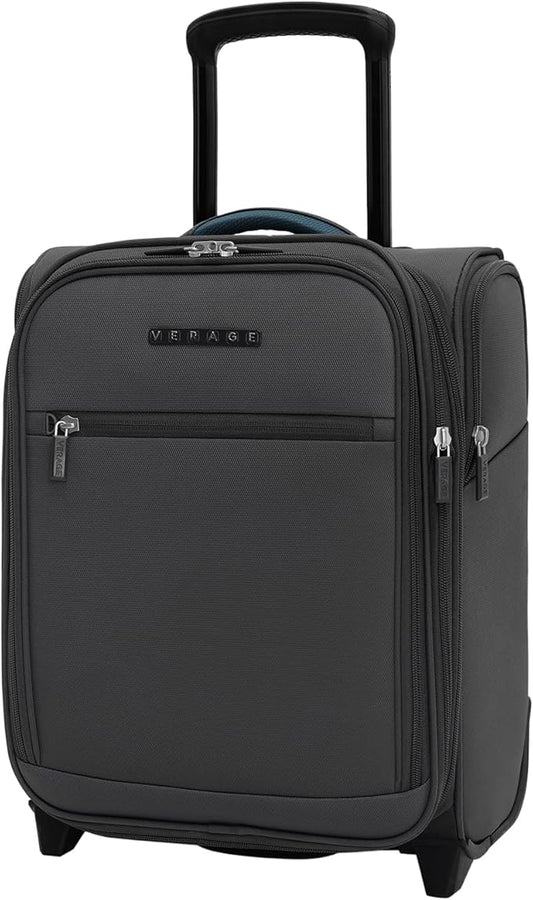 Verage Carry On Underseat Luggage with 2 Wheels & USB Port, 16 Inch Wheeled Spinner Bag Carry-on Luggages for Airlines, Lightweight Suitcase Men Women, Pilots and Crew(16-Inch Rolling Underseat Pro)