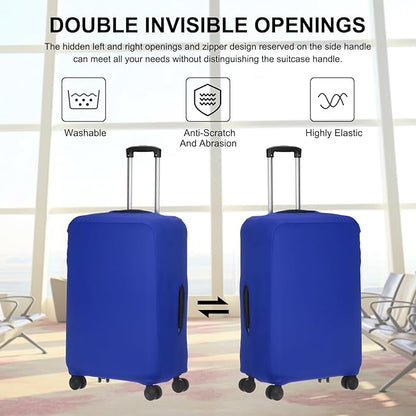 uxcell Travel Luggage Cover, Washable Suitcase Covers for Luggage Anti-scratch Suitcase Protector Elastic Baggage Protective, Fits 26-28 Inch Suit Case, Blue