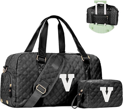 Kids Travel Duffel Bag, Personalized Weekender Bag with Shoes Compartment, Mothers Day Gifts, Girls Gifts for Kids Friends