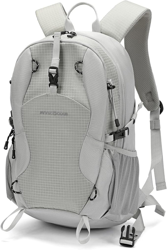 20L Lightweight Hiking Daypack, Small Hiking Travel Backpack for Women men (Grey)