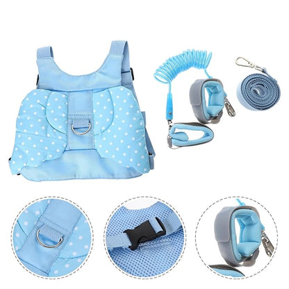Harness Leash with Anti-Lost Wrist Link Safety Walking Strap Backpack for Boys and Skin-Friendly Breathable Leash for Outdoor Travel and Daily Use