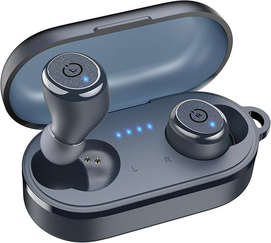 TOZO T10 Wireless Earbuds Bluetooth 5.3 Headphones, App Customize EQ, Ergonomic Design, 55H Playtime, Wireless Charging Case, IPX8 Waterproof Sound in-Ear Headset, New Version