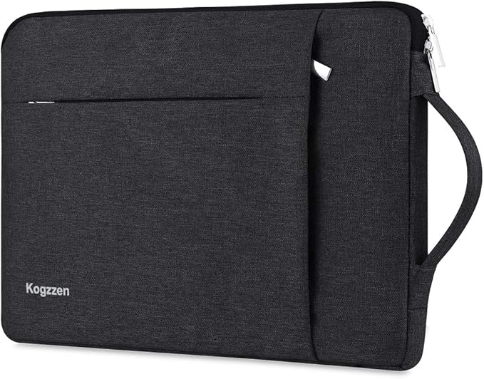 15-16 Inch Laptop Sleeve with Handle Compatible with MacBook Pro 16/15/ Surface Laptop 15/ Surface Book 2 15, Shockproof Protective Case Carrying Bag, Ultrabook Dell HP Asus Samsung - Black