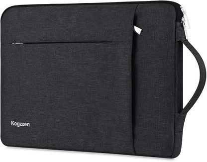 15-16 Inch Laptop Sleeve with Handle Compatible with MacBook Pro 16/15/ Surface Laptop 15/ Surface Book 2 15, Shockproof Protective Case Carrying Bag, Ultrabook Dell HP Asus Samsung - Black