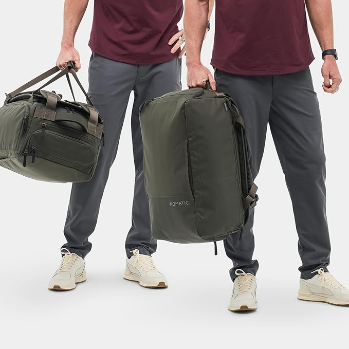 NOMATIC 30L Travel Bag- Convertible Duffel/Backpack, Carry-on Size for Airplane Travel, Everyday Use Laptop Bag,TSA Compliant