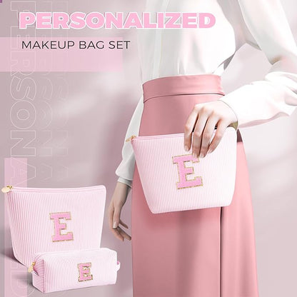 Room Essentials for Girls Teen Girl Travel - Easter Basket Stuffers Birthday Gifts for Girls Teens Kids Daughter Sister Her,Cute Trendy Stuff Makeup Bag Set Cosmetic Bag - Pink,E