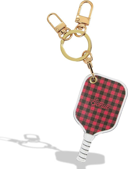 Sonix Keychain Case Compatible with Apple AirTags | Protective Cover Keychain | Pickleball Raspberry