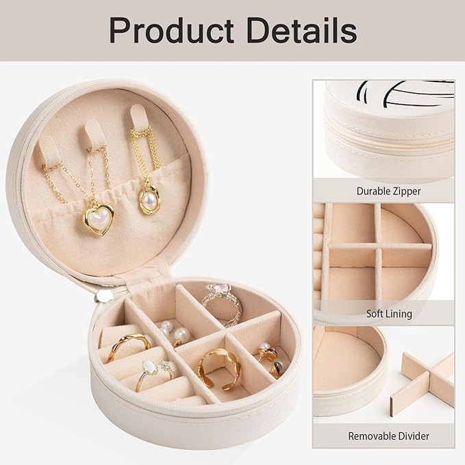 12-Pack Volleyball Mini Travel Jewelry Case Round Volleyball Stuff Portable Jewelry Organizer Storage Case for Christmas Sports Team Club Lovers Birthday Goodie Favors Gifts (Volleyball)