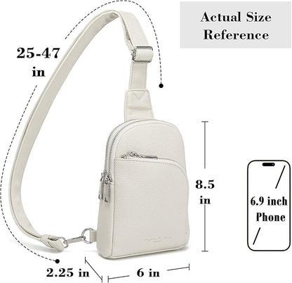 INICAT RFID Blocking Sling Bag,Anti Theft Crossbody Bags for Women,Travel Gifts Cross Body Purses Vegan Leather