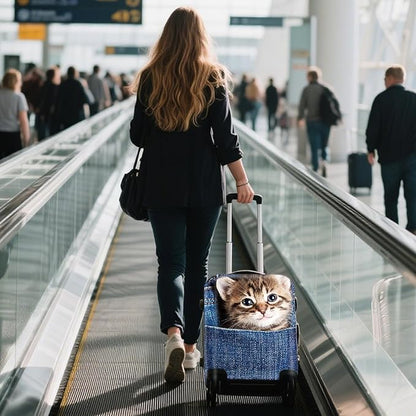 WUJIAONIAO Travel Luggage Cover Baggage Suitcase Cover Protector Skins 18-32 Inch (Cat B, S (for 18-20 inch luggage))
