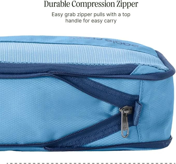 Eagle Creek Pack-It Isolate Compression Cube - Lightweight Compression Cube for Optimizing Luggage Space - Easy-Grab Zipper - Convenient Top Handle - Recycled Materials - Small