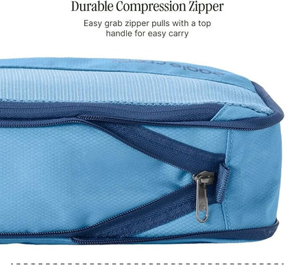 Eagle Creek Pack-It Isolate Compression Cube - Lightweight Compression Cube for Optimizing Luggage Space - Easy-Grab Zipper - Convenient Top Handle - Recycled Materials - Small