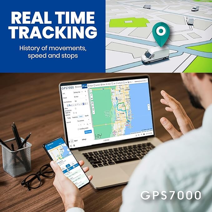 GPS7000-4G Hidden GPS Tracker for Vehicles | 12 Months of Service Included |Easy Self-Installation| After The 12 Months Included in The Service, You can Choose to Suscribe | No Hidden Fees