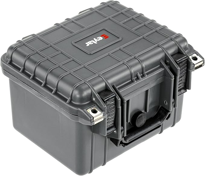 Eylar Small 10.62" Deep Gear, Equipment, Hard Camera Case Waterproof with Foam TSA Standards (Gray)