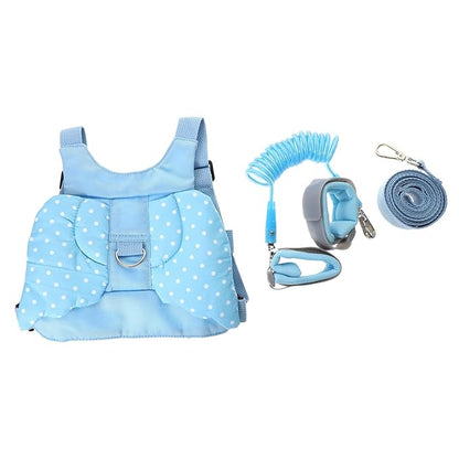 Harness Leash with Anti-Lost Wrist Link Safety Walking Strap Backpack for Boys and Skin-Friendly Breathable Leash for Outdoor Travel and Daily Use