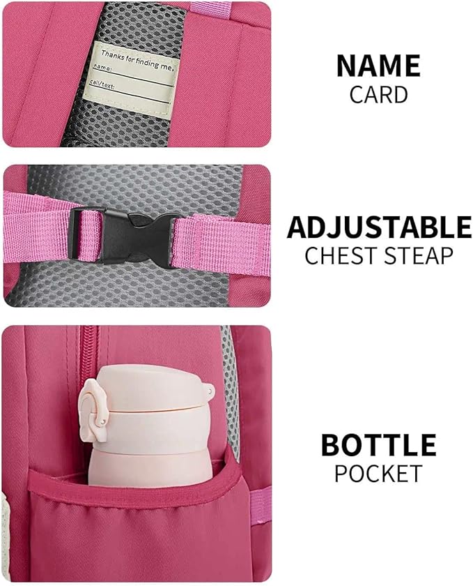 Kids Backpack for Girls: Girls Backpack 6-10 - Kindergarten Elementary School Bookbag for Girl