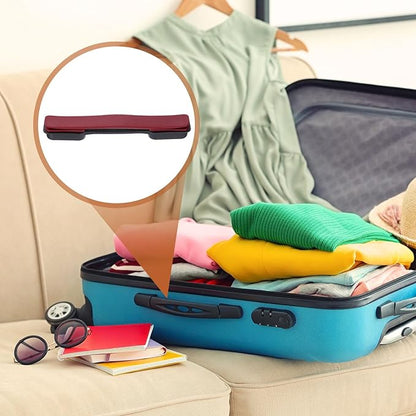 uxcell 2 Pcs Luggage Handle Replacement 8.5 Inch Suitcase Handle Carry Strap Plastic Pull Handle Grip Luggage Replacement Parts with Screws for Suitcase Box Luggage Case, Burgundy