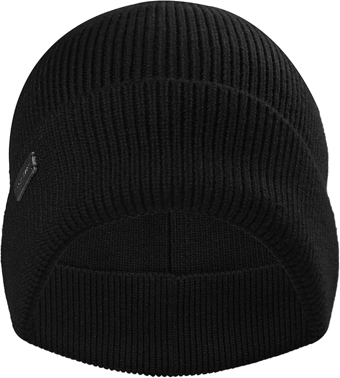 Cole Haan Men's Heritage Rib Cuff Wool Beanie Hat, One Size