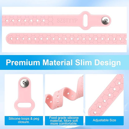 Motion Sickness Bands Sea Sickness Wristbands Anti Nausea Wristband Nausea Bands for Morning Sickness Relief Sea Bands for Motion Sickness Bracelet Cruise-(1 Pair Pink)