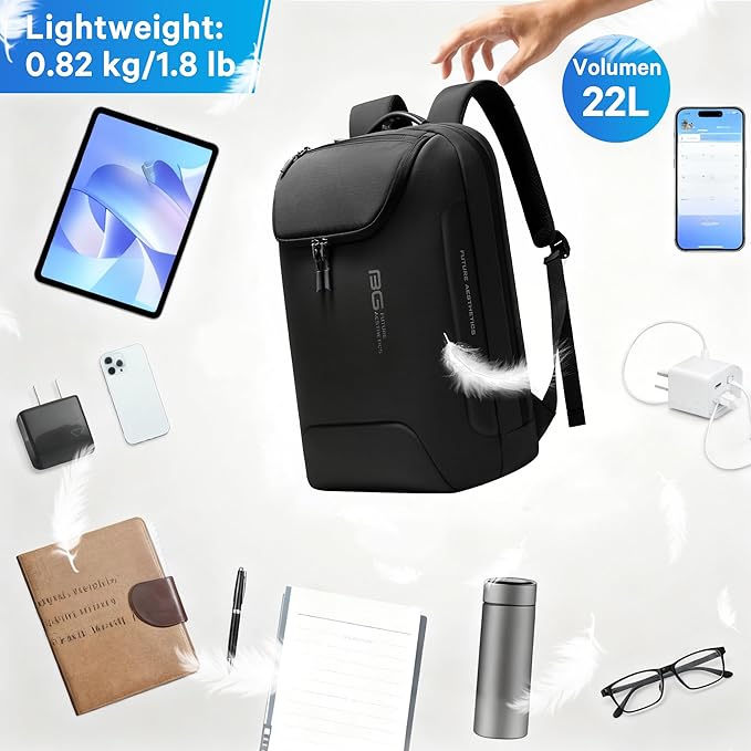 BANGE 15.6 Inch Laptop Backpack for Men and Women, Business Travel Backpack, Waterproof Lightweight Computer Bag for College, Office, Commuter & Outdoor Sports