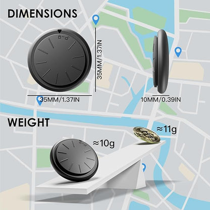 Mini GPS Tracker for Vehicles,Real Time GPS Car Tracker Work with Apple Find My(iOS Only),No Monthly Fee Anti-Theft Car Tracker with Magnetic Case (1PCS Black Tracker, White Magnetic Case)
