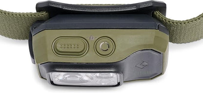 BLACK DIAMOND Storm 450 Headlamp | 450 Lumens Brightness | Waterproof & Dimmable | 3X AAA Battery Operated (Included | Camping, Hiking, Running | Ops Dark Olive