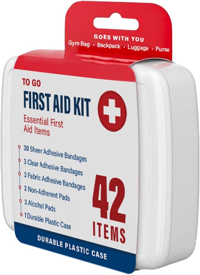 DecorRack 4200 Piece First Aid Kit, 48 Individual Boxes of 42 Items Each, First Aid Kits for Minor Cuts, Scrapes, Travel, Car, Home, Work, Field Trips or Camping (4200pcs, 100 Pack)