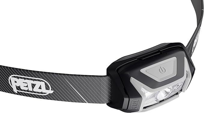 PETZL Tikka Headlamp - Compact 350 Lumen Light with Red Lighting, for Hiking, Climbing, Running, and Camping - Black