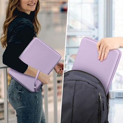 FINPAC Hard Laptop Sleeve Case for 13 inch MacBook Air M4 2025 A3240 M3 2024 A3113, 14 inch MacBook Pro M5/M4/M3/M2 A3434 A3401, 13" Air/Pro, Waterproof Case for Dell, Surface Laptop, HP, Acer, Lilac