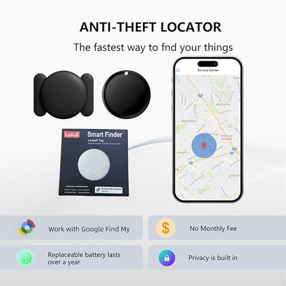 GPS Tracker for Vehicles,Magnetic Waterproof Car Tracker,No Monthly fees, Mini Portable GPS Tracker for Cars, Trucks, Motorcycle, Anti-Theft（Android Only）