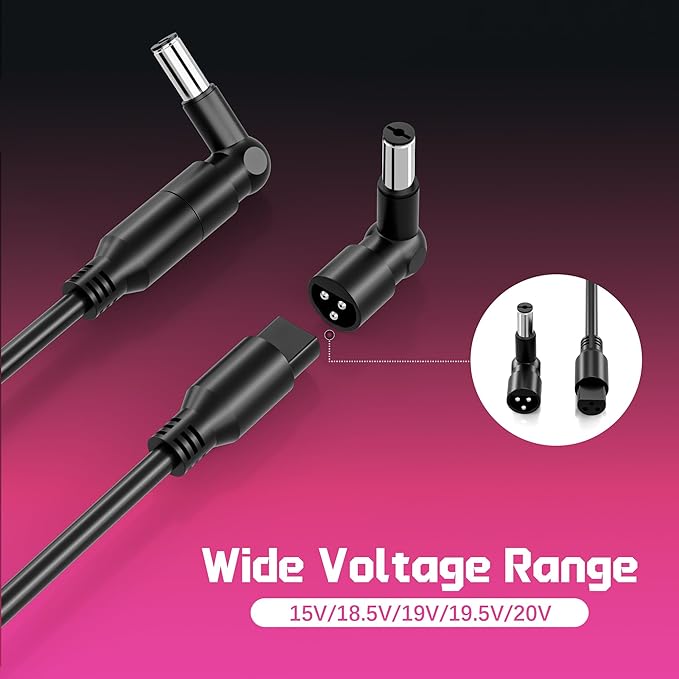 90W Universal Laptop Charger AC Adapter Replacement for Lenovo HP Dell ASUS Acer Samsung Sony Fujitsu Notebook Ultrabook Chromebook Latitude Inspiron Pavilion Power Supply Cord with 15 Tips